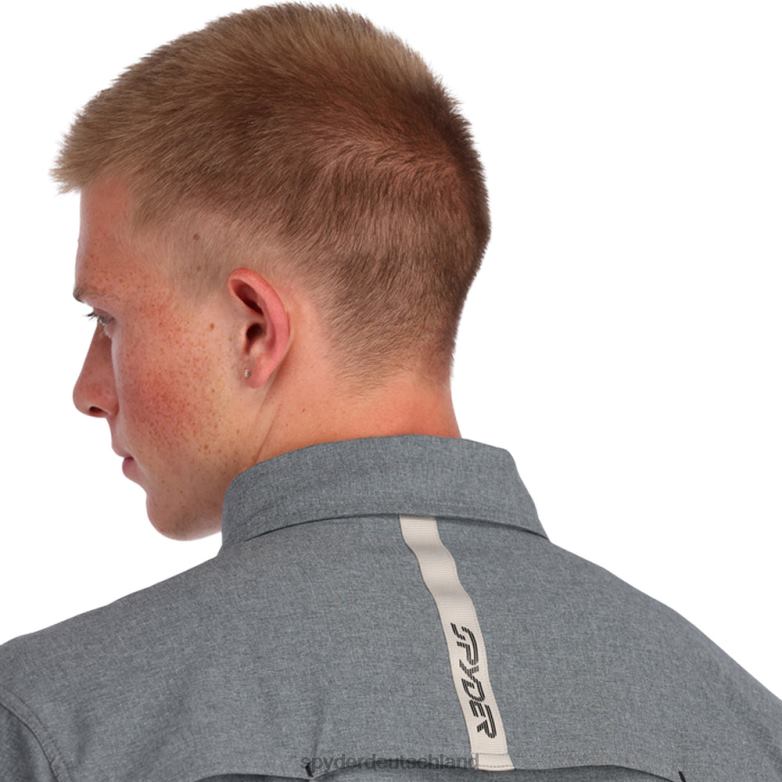 Männer Spyder Canyon-Kurzarmshirt Schwarz Bekleidung TR0Z6141