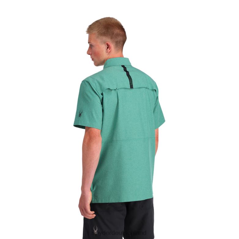 Männer Spyder Canyon-Kurzarmshirt sattes Grün Bekleidung TR0Z6140