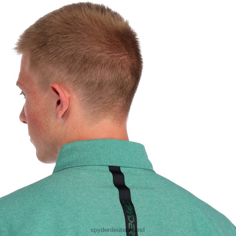 Männer Spyder Canyon-Kurzarmshirt sattes Grün Bekleidung TR0Z6140