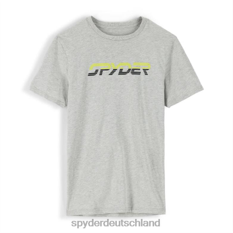 Männer Spyder Retro-Logo-T-Shirt grau meliert Bekleidung TR0Z6130