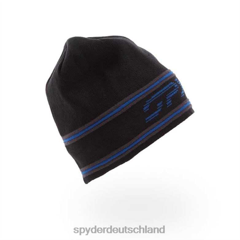Männer Spyder Strickmütze mit Retro-Logo Schwarz Zubehör TR0Z6278